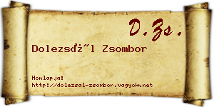 Dolezsál Zsombor névjegykártya